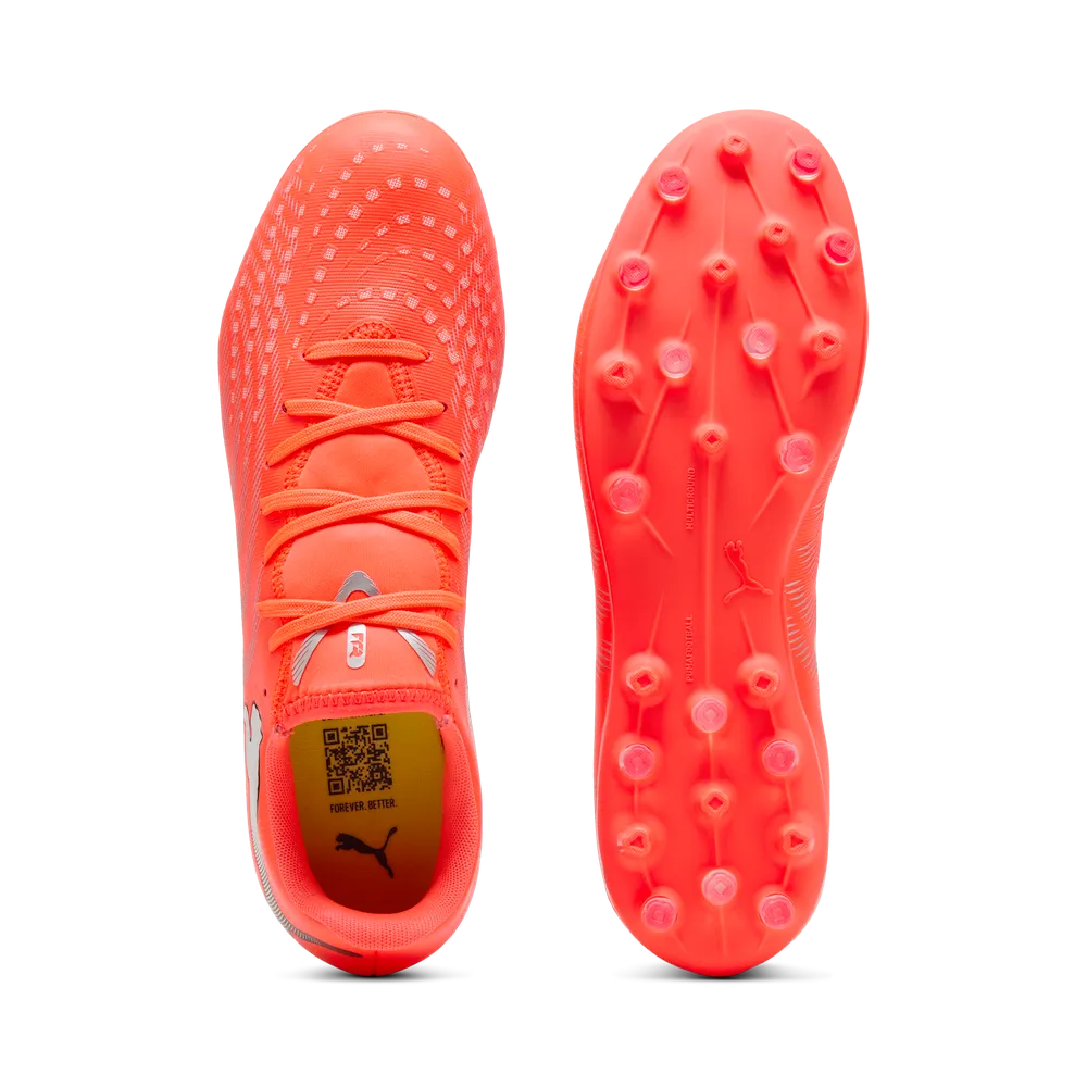 Puma FUTURE 9 PLAY MG Fußballschuhe – Glowing Red/White/Black/Sliver 