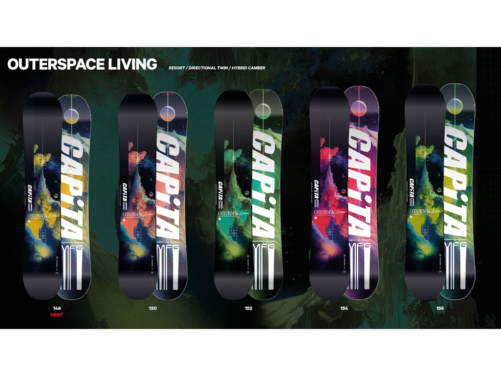 CAPiTA Outerspace Living All- Mountain Freestyle Snowboard 2025 CAPiTA Outerspace Living All- Mountain Freestyle Snowboard 2025
