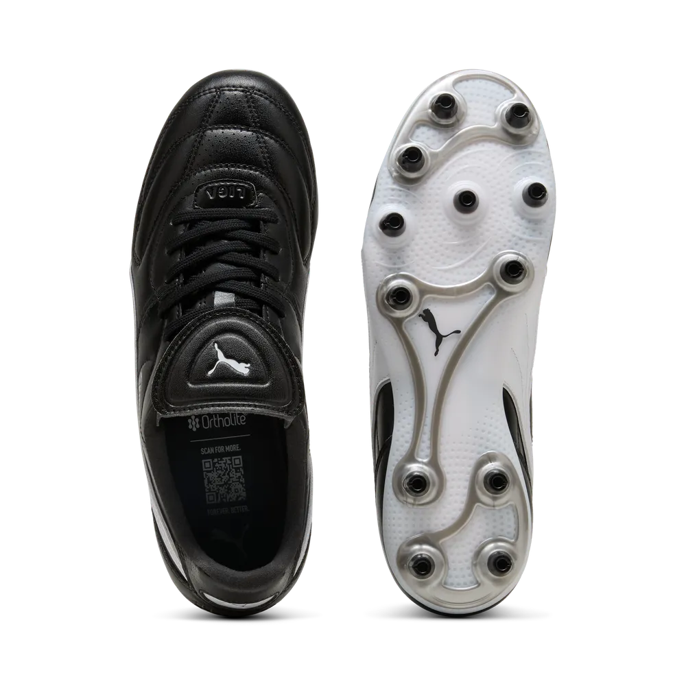 Puma KING LIGA FG/AG Fußballschuhe – Black/White/Silver Puma KING LIGA FG/AG Fußballschuhe – Black/White/Silver