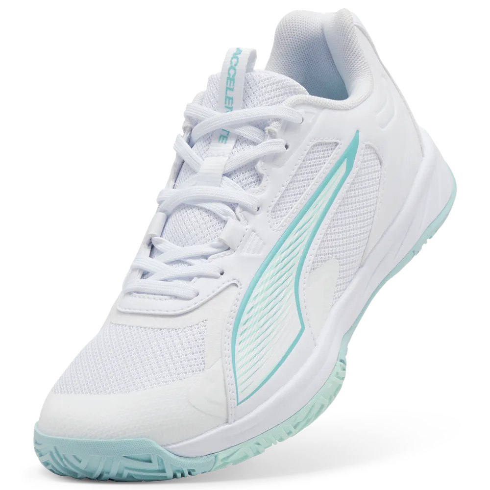 PUMA Accelerate Pro 4 Game On White/Blue/Water - Handballschuhe Damen