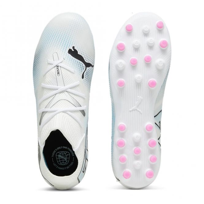 Puma FUTURE 7 MATCH MG JR Rasen + Kunstrasenschuh - white poison pink Puma FUTURE 7 MATCH MG JR Rasen + Kunstrasenschuh - white poison pink