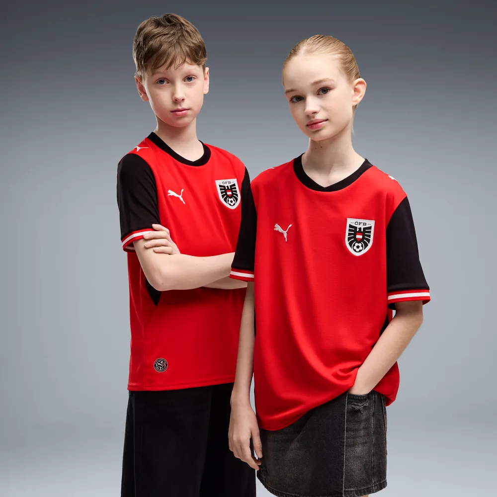 Puma ÖFB Österreich Heimtrikot WM 2026 für Kinder 