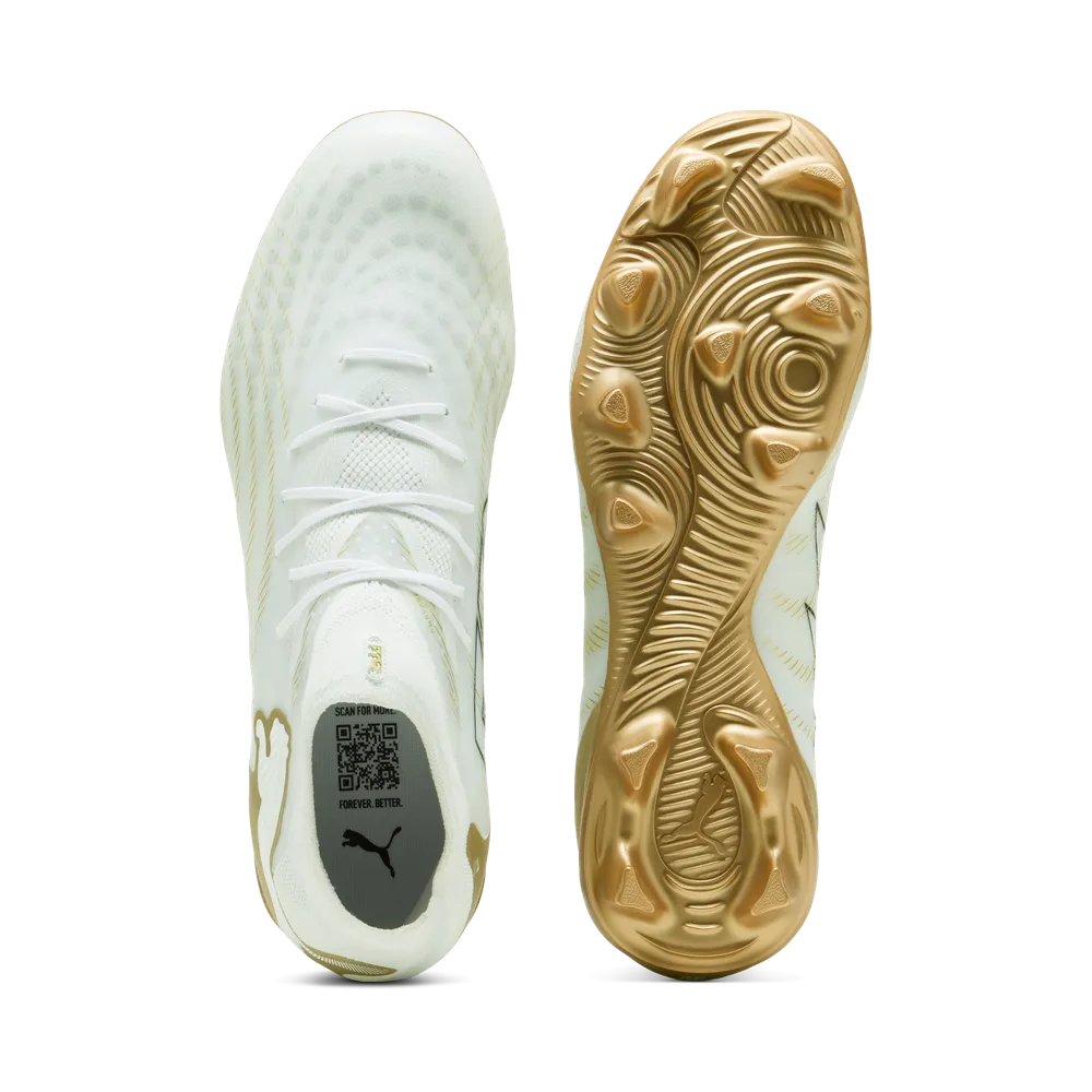 Puma FUTURE 9 PRO FG/AG Fußballschuhe – White Metallic Gold / Black Puma FUTURE 9 PRO FG/AG Fußballschuhe – White Metallic Gold / Black