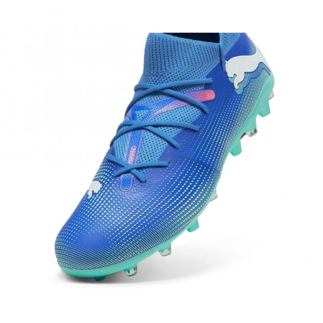 Puma FUTURE 7 MATCH MG Rasen + Kunstrasenschuh - Bluemazing/Weiß/Electric Peppermint Puma FUTURE 7 MATCH MG Rasen + Kunstrasenschuh - Bluemazing/Weiß/Electric Peppermint