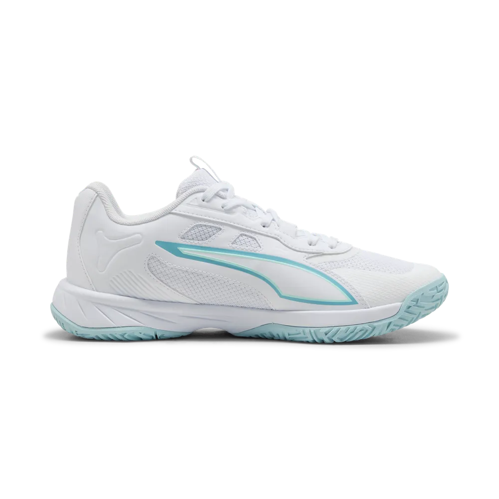 PUMA Accelerate Pro 4 Game On White/Blue/Water - Handballschuhe Damen
