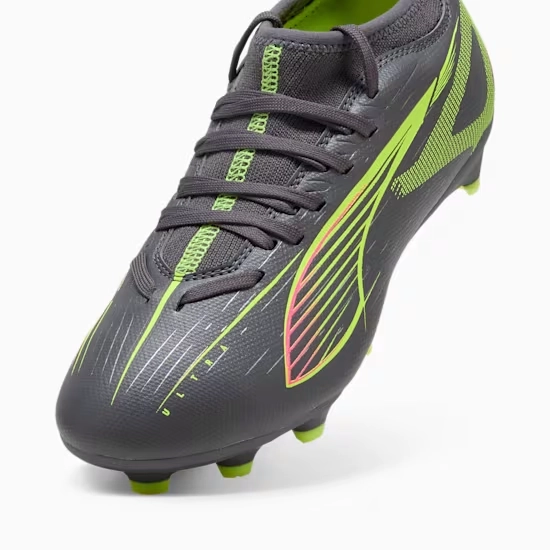 Puma ULTRA 5 MATCH FG/AG Fußballschuhe Teenager – Silver / Yellow