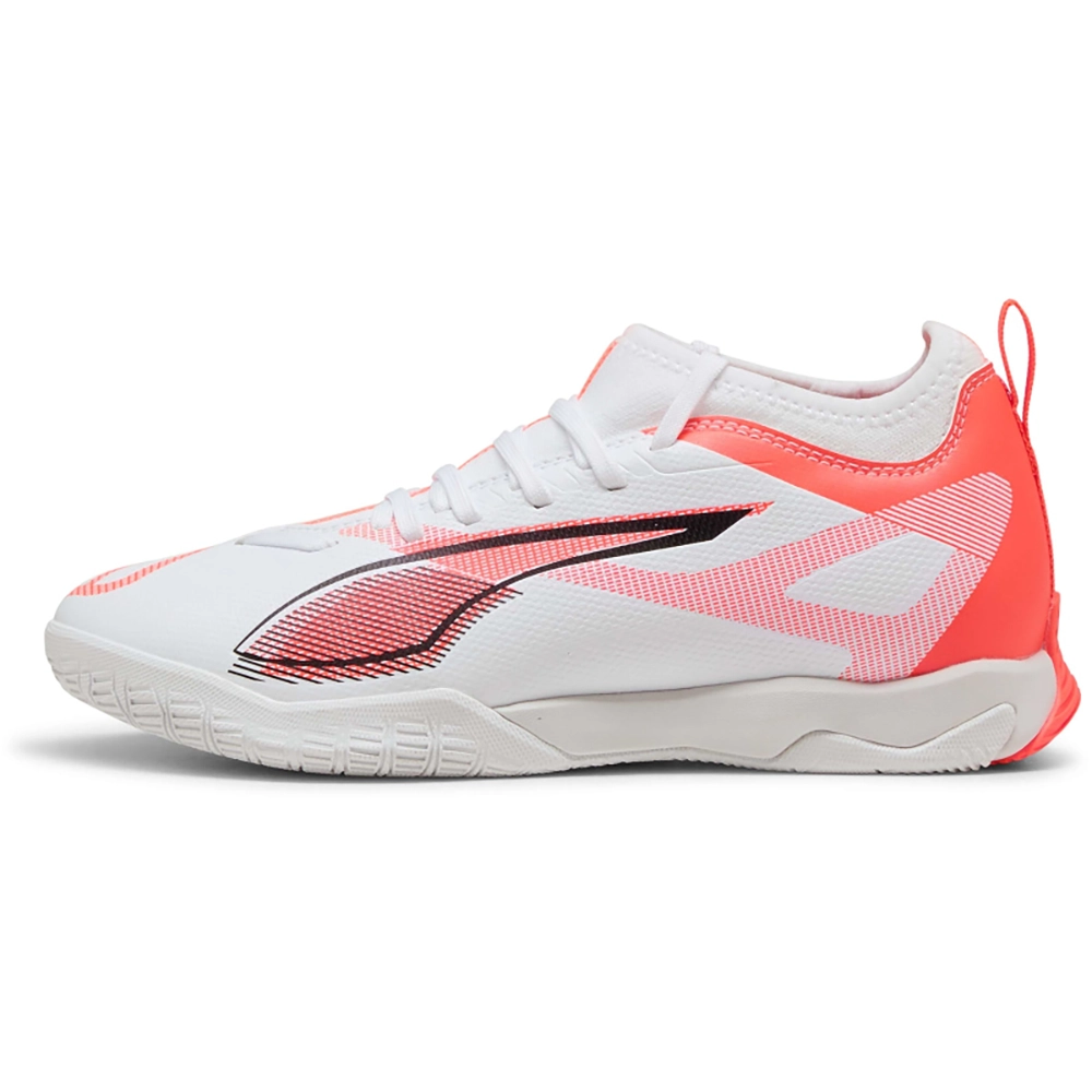 Puma ULTRA 5 MATCH IT + MID Jr Fußballschuhe Kinder – White/Black Glowing Red Puma ULTRA 5 MATCH IT + MID Jr Fußballschuhe Kinder – White/Black Glowing Red