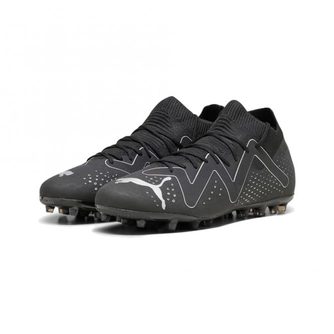Puma FUTURE MATCH MG Rasen + Kunstrasenschuh - black silver Puma FUTURE MATCH MG Rasen + Kunstrasenschuh - black silver
