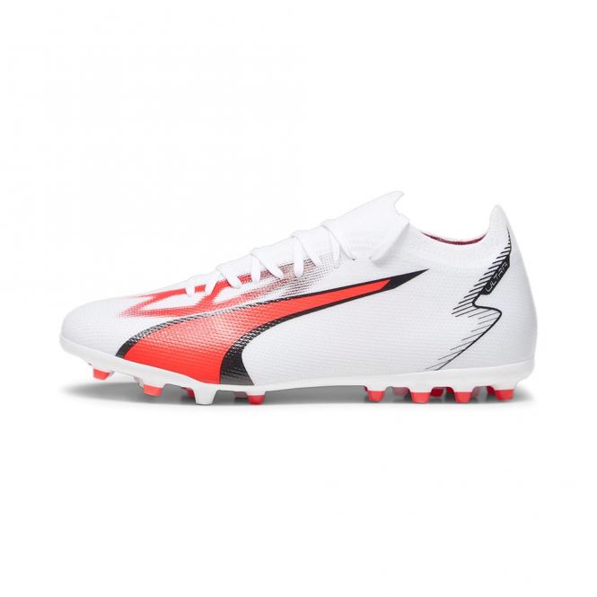Puma ULTRA MATCH MG Rasen + Kunstrasenschuh - white black fire red Puma ULTRA MATCH MG Rasen + Kunstrasenschuh - white black fire red