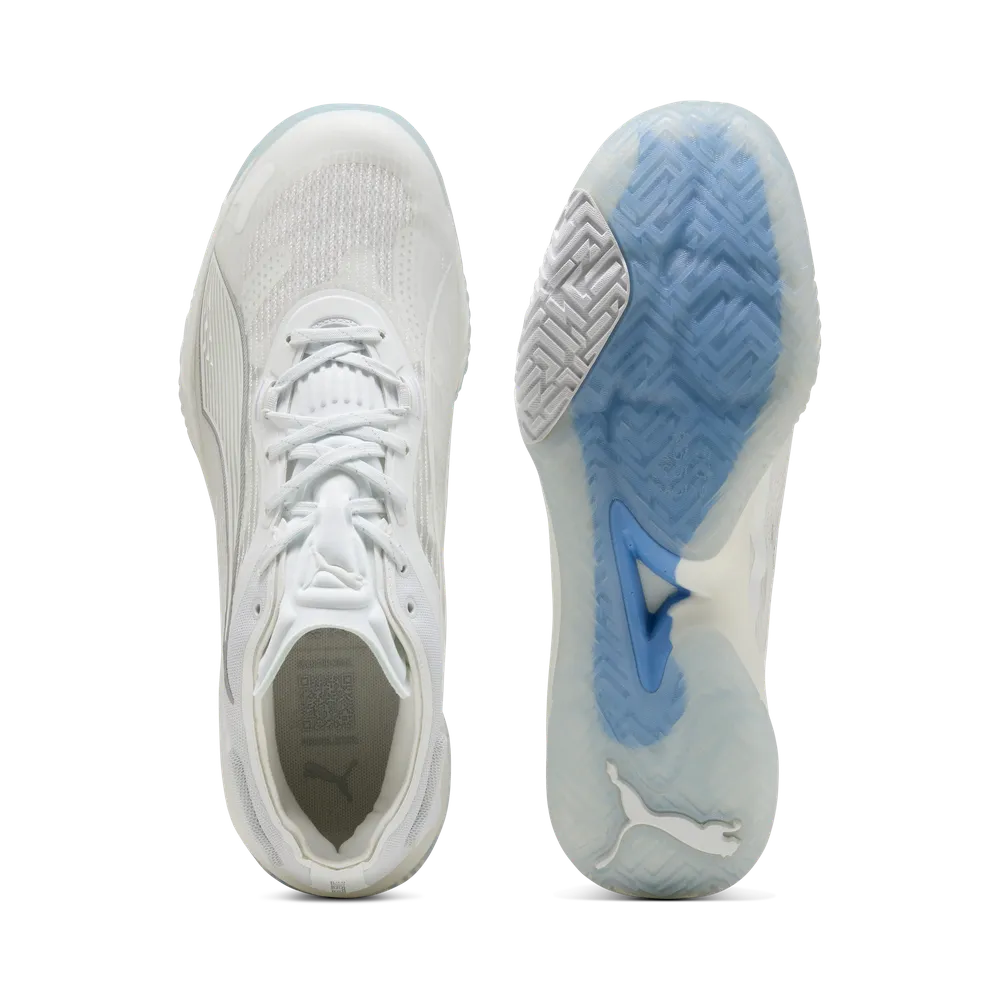 PUMA Accelerate NITRO™ SQD 4 White/Silver - Handballschuhe Herren PUMA Accelerate NITRO™ SQD 4 White/Silver - Handballschuhe Herren