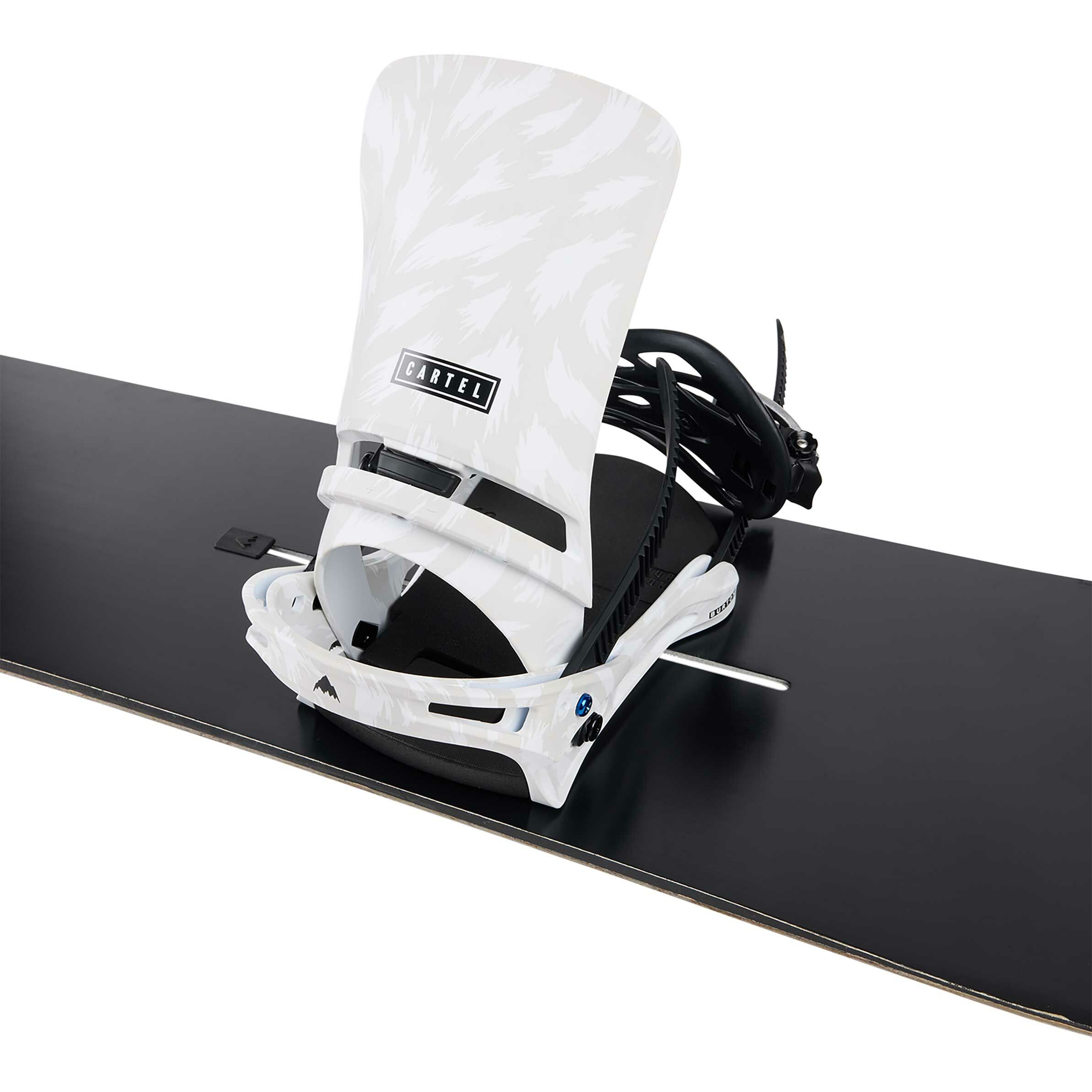 Burton Cartel Re:Flex Snowboardbindung Herren - Gray / White 2025 Burton Cartel Re:Flex Snowboardbindung Herren - Gray / White 2025
