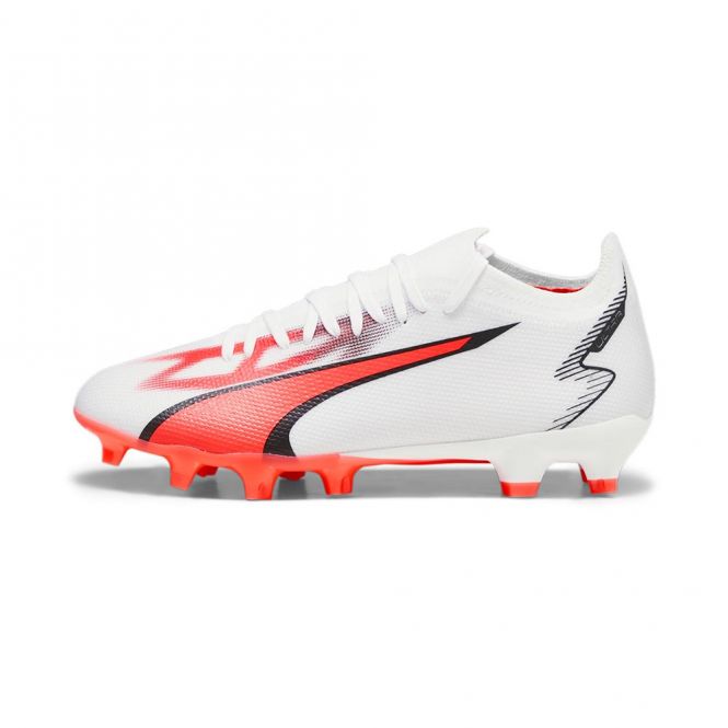 Puma ULTRA MATCH FG/AG WN's Damen Fussballschuh - white black fire red Puma ULTRA MATCH FG/AG WN's Damen Fussballschuh - white black fire red