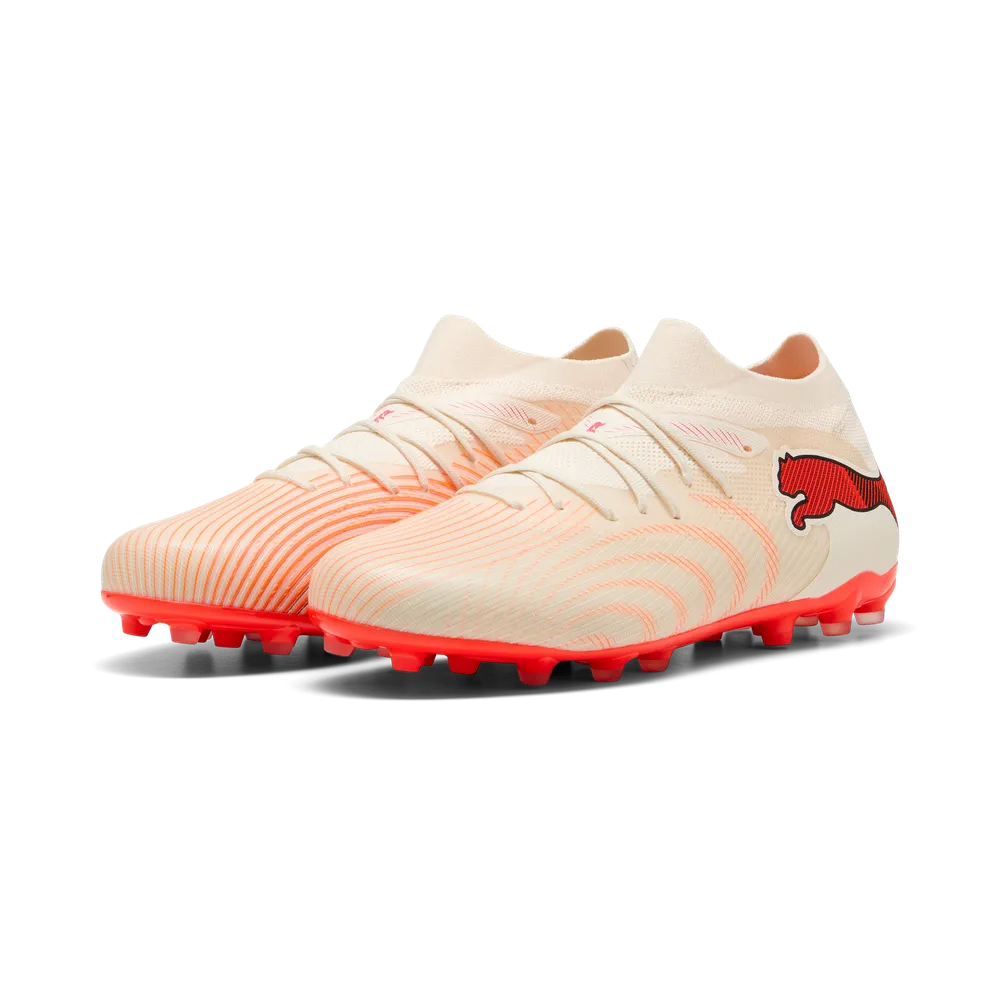 Puma FUTURE 9 MATCH MG Fußballschuhe – Sugared Almond / White Ultra Red / Black