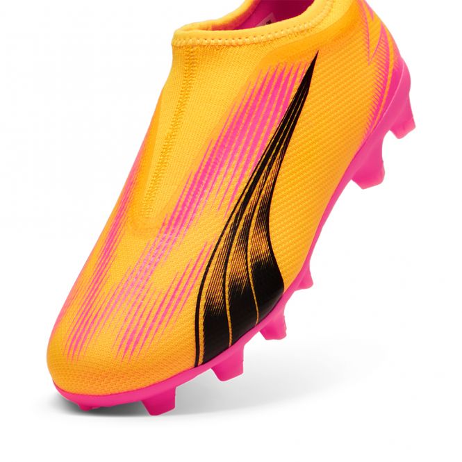 Puma ULTRA MATCH LL FG/AG JR Fussballschuh - Sun Stream Black-Sunset Glow Puma ULTRA MATCH LL FG/AG JR Fussballschuh - Sun Stream Black-Sunset Glow