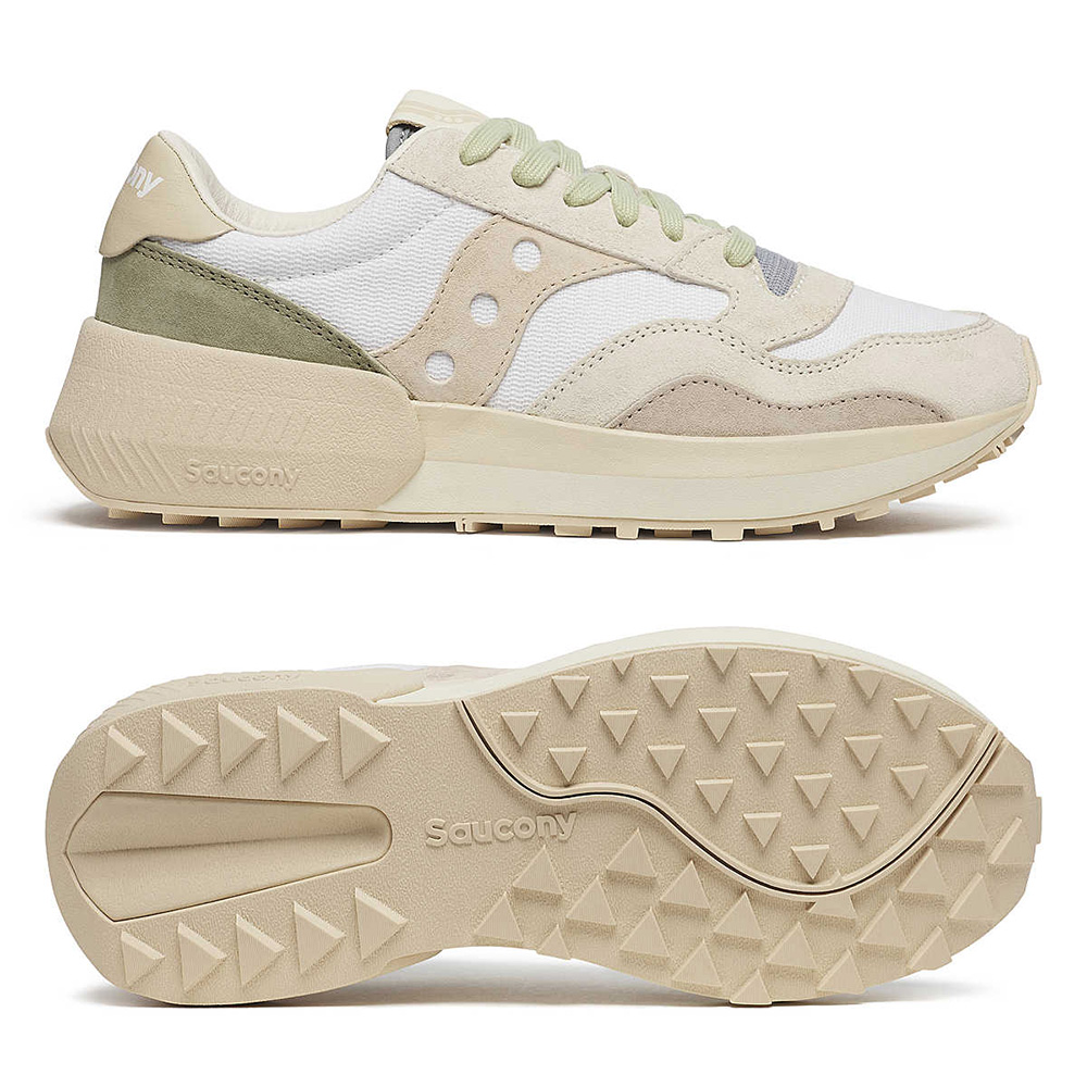 Saucony Jazz NXT Premium Damen Sneaker - White | Beige
