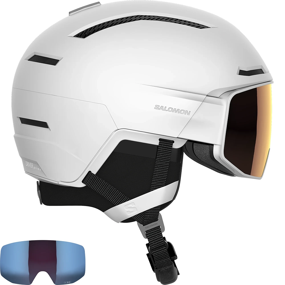 Salomon DRIVER PRIME SIGMA PLUS Skihelm mit Visier - white