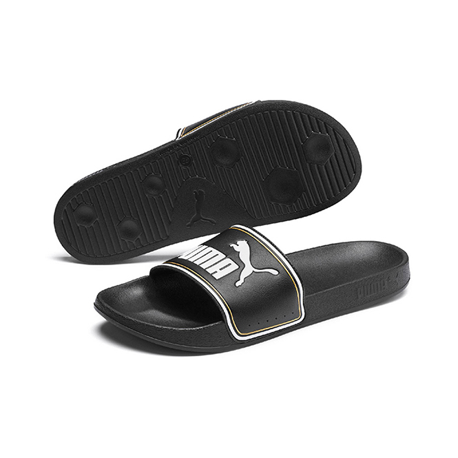 PUMA Leadcat FTR Badeschuhe Herren - black, team gold PUMA Leadcat FTR Badeschuhe Herren - black, team gold