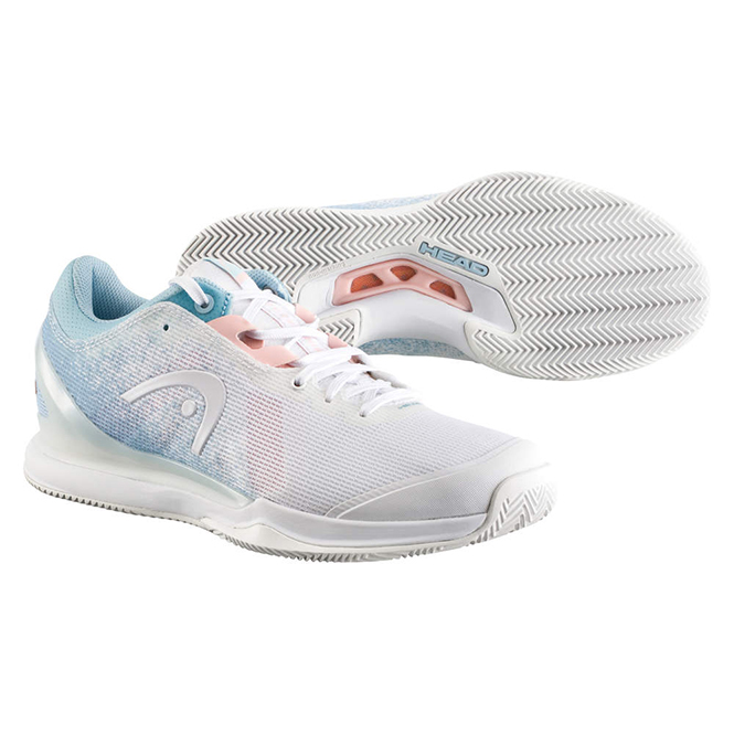 Head Sprint Pro 3.0 Clay Damen Tennisschuh - weiss/blau Head Sprint Pro 3.0 Clay Damen Tennisschuh - weiss/blau