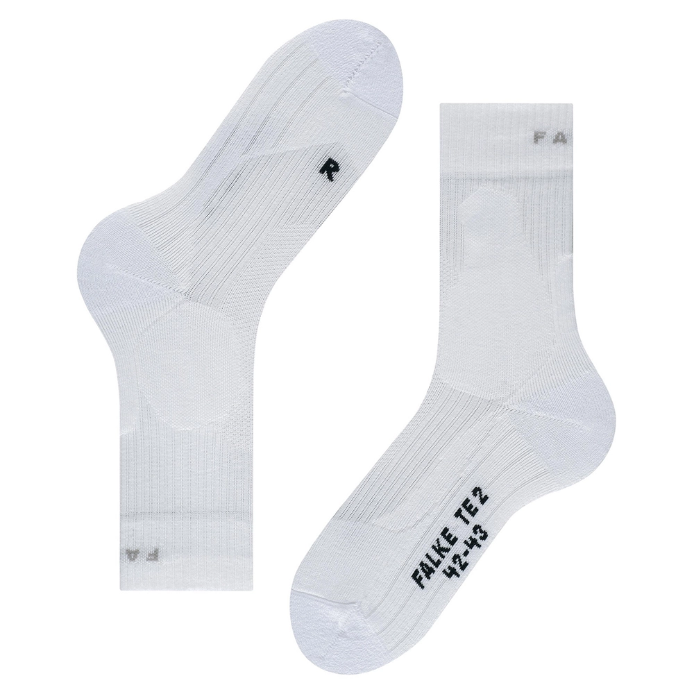 FALKE TE2 Herren – Tennis Socken Weiß