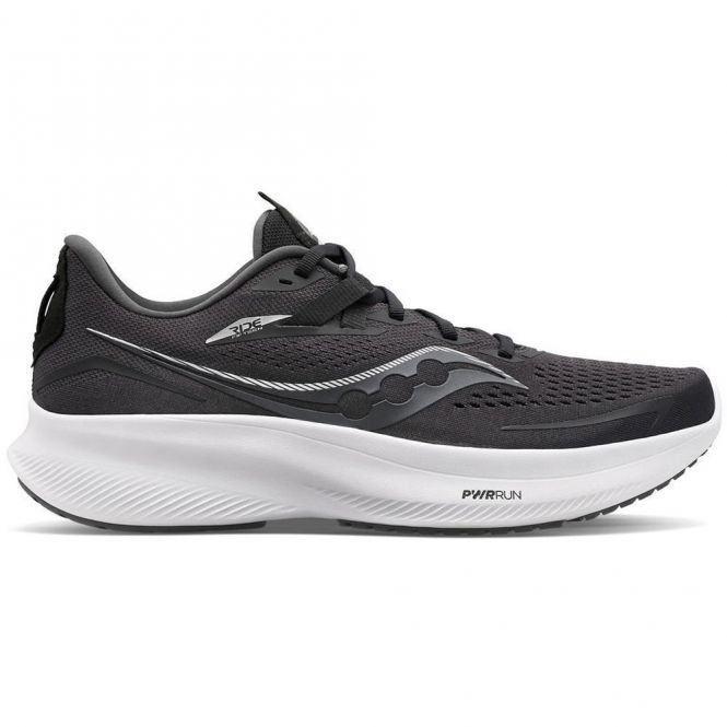 saucony Ride 15 Damen neutral Laufschuh schwarz weiss