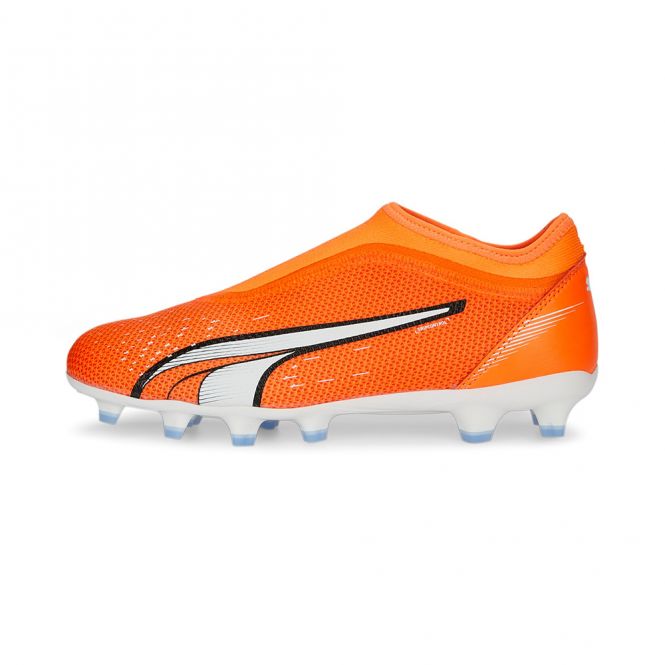 Puma ULTRA MATCH LL FG/AG JR Fussballschuh - ultra orange white blue glimmer Puma ULTRA MATCH LL FG/AG JR Fussballschuh - ultra orange white blue glimmer