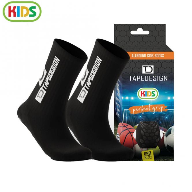 TAPEDESIGN Allround Classic Grip Kinder Fussballsocken - black TAPEDESIGN Allround Classic Grip Kinder Fussballsocken - black