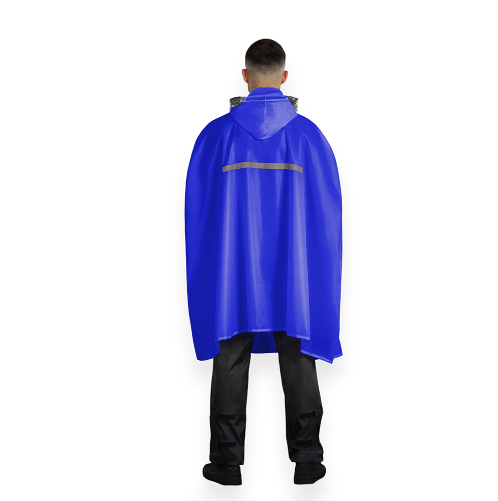 chiba Regenponcho - Royal Blau