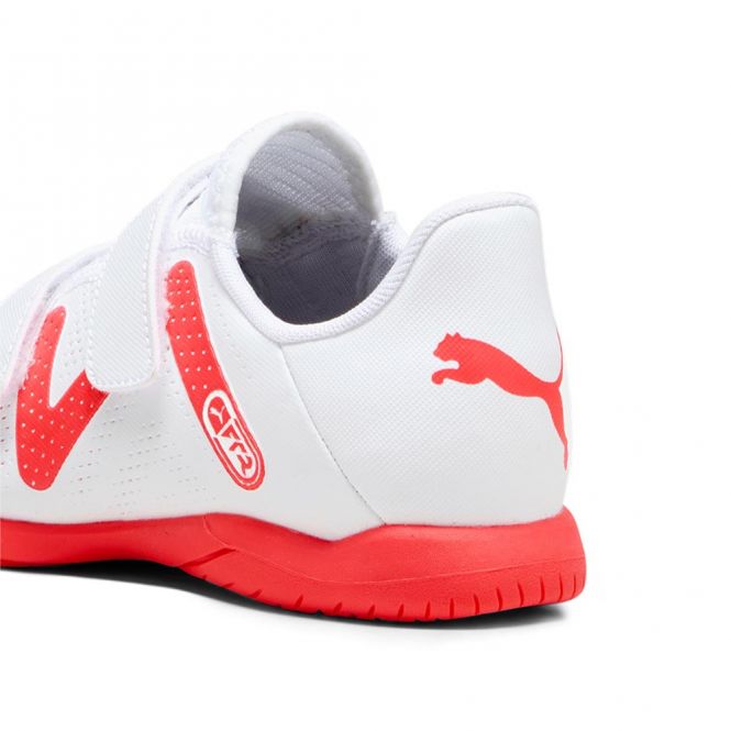 Puma FUTURE PLAY IT V JR Hallenschuh - white black fire red Puma FUTURE PLAY IT V JR Hallenschuh - white black fire red