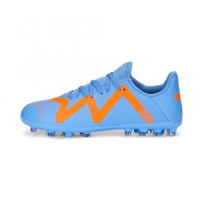 Puma FUTURE PLAY MG JR Rasen + Kunstrasenschuh - blue glimmer white ultra orange Puma FUTURE PLAY MG JR Rasen + Kunstrasenschuh - blue glimmer white ultra orange