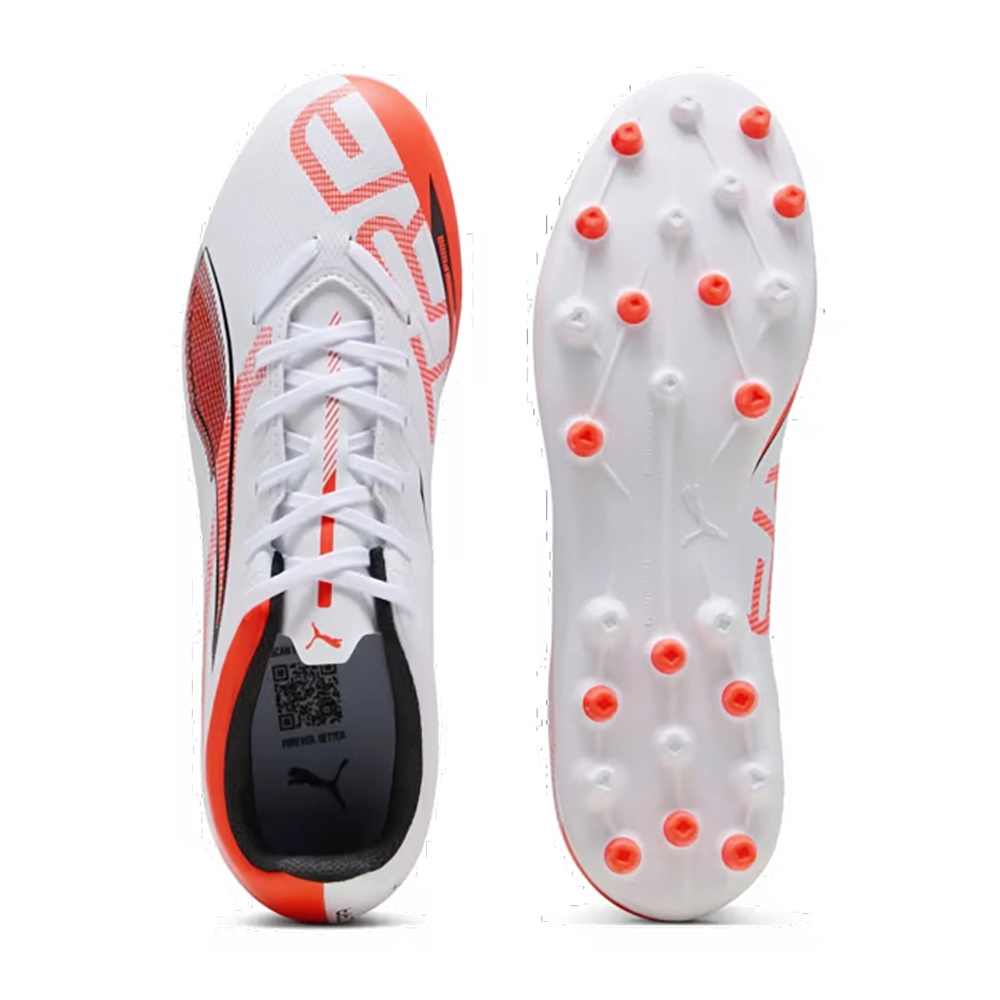 Puma ULTRA 5 PLAY MG Fußballschuhe – White/Black Glowing Red Puma ULTRA 5 PLAY MG Fußballschuhe – White/Black Glowing Red