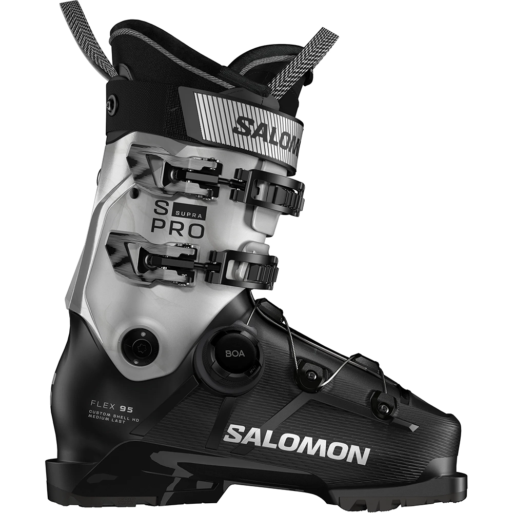 Salomon S/PRO SUPRA BOA® 95 Damen Alpin-Skischuhe - black/silver metallic 2026 Salomon S/PRO SUPRA BOA® 95 Damen Alpin-Skischuhe - black/silver metallic 2026