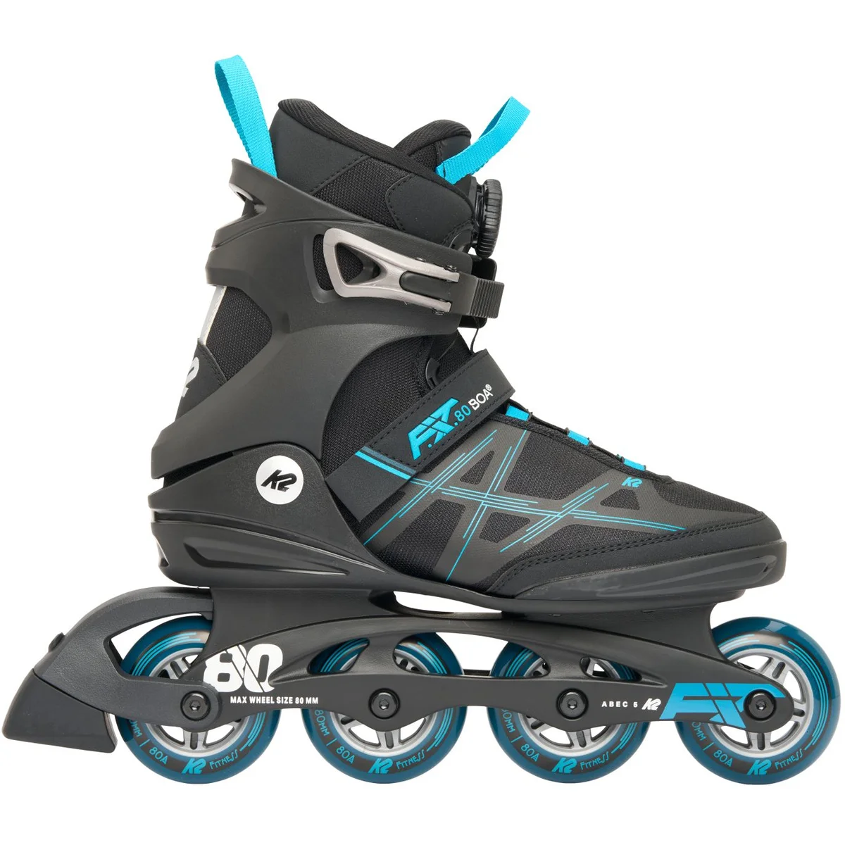 K2 F.I.T. 80 BOA Herren Inline Skate - black/blue