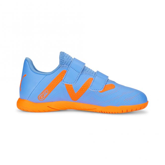 Puma FUTURE PLAY IT V JR Hallenschuh - blue glimmer white ultra orange Puma FUTURE PLAY IT V JR Hallenschuh - blue glimmer white ultra orange