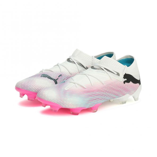 Puma FUTURE 7 ULTIMATE Low FG/AG Fussballschuh - white poison pink Puma FUTURE 7 ULTIMATE Low FG/AG Fussballschuh - white poison pink