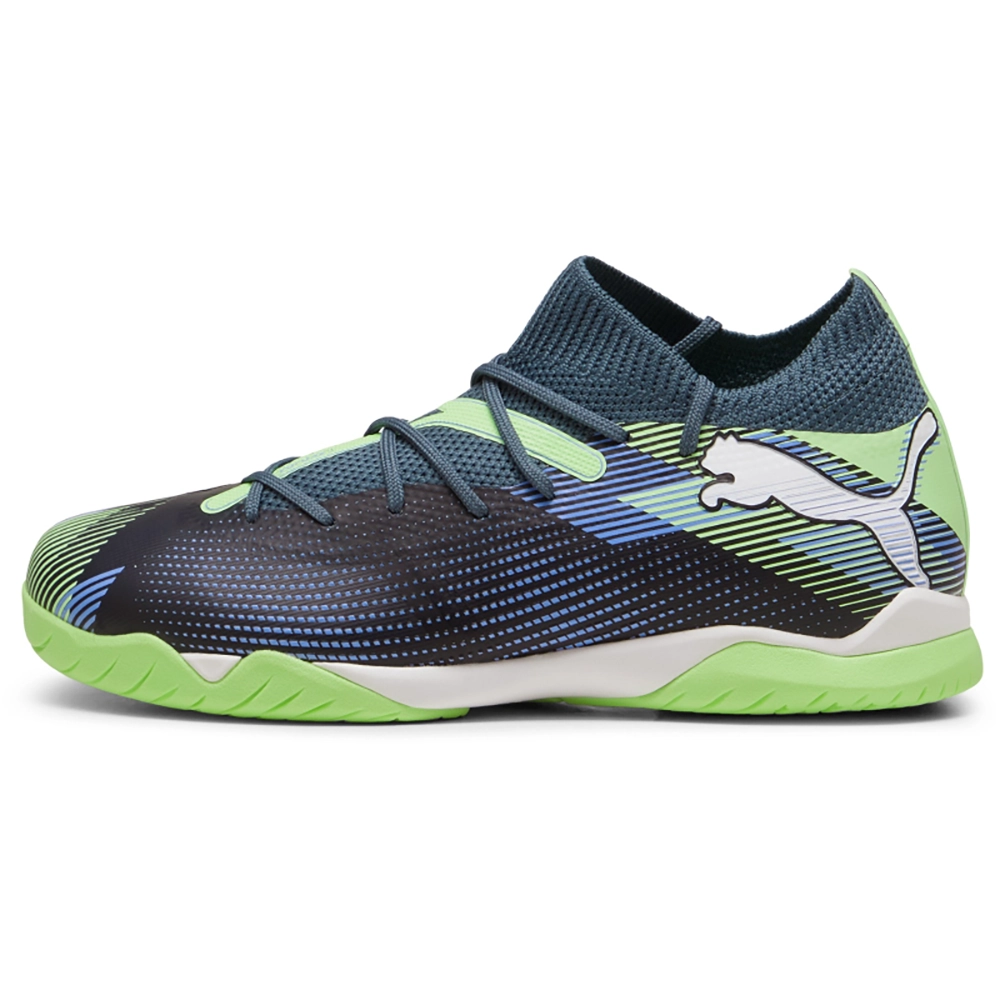 Puma FUTURE 7 MATCH IT + MID Jr Hallenfußballschuhe Kinder – Gray Skies/White Apple Puma FUTURE 7 MATCH IT + MID Jr Hallenfußballschuhe Kinder – Gray Skies/White Apple