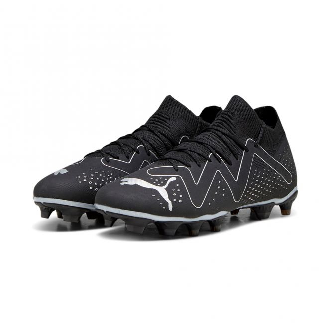 Puma FUTURE MATCH FG/AG Fussballschuh - black silver Puma FUTURE MATCH FG/AG Fussballschuh - black silver