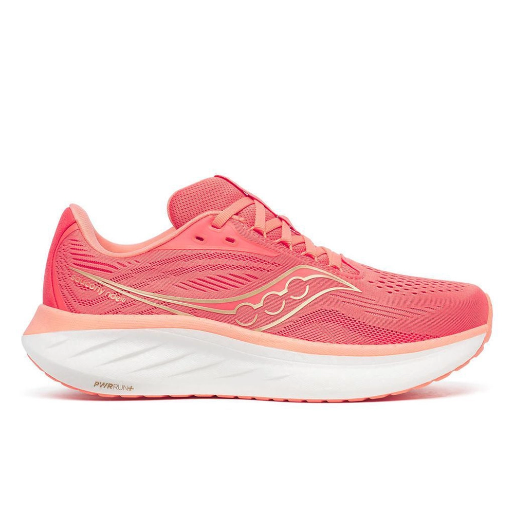 saucony Ride 18 Damen Neutral-Laufschuh - Coral | Salmon saucony Ride 18 Damen Neutral-Laufschuh - Coral | Salmon