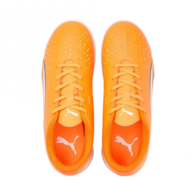Puma ULTRA PLAY IT JR Hallenschuh - orange white blue glimmer