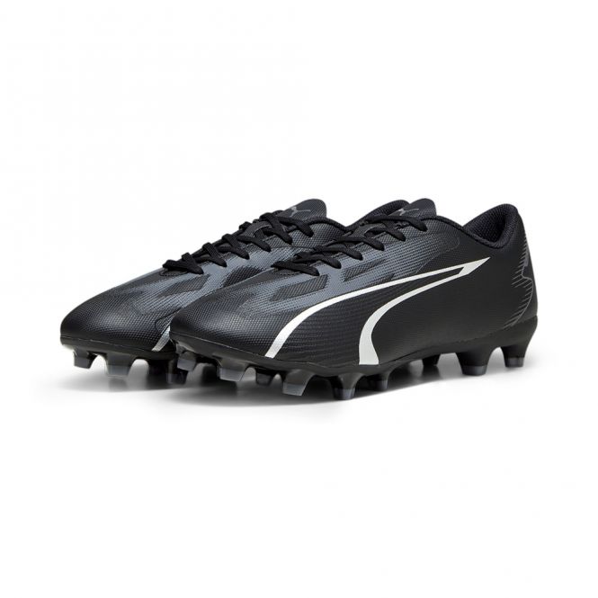 Puma ULTRA PLAY FG/AG Fussballschuh - black silver
