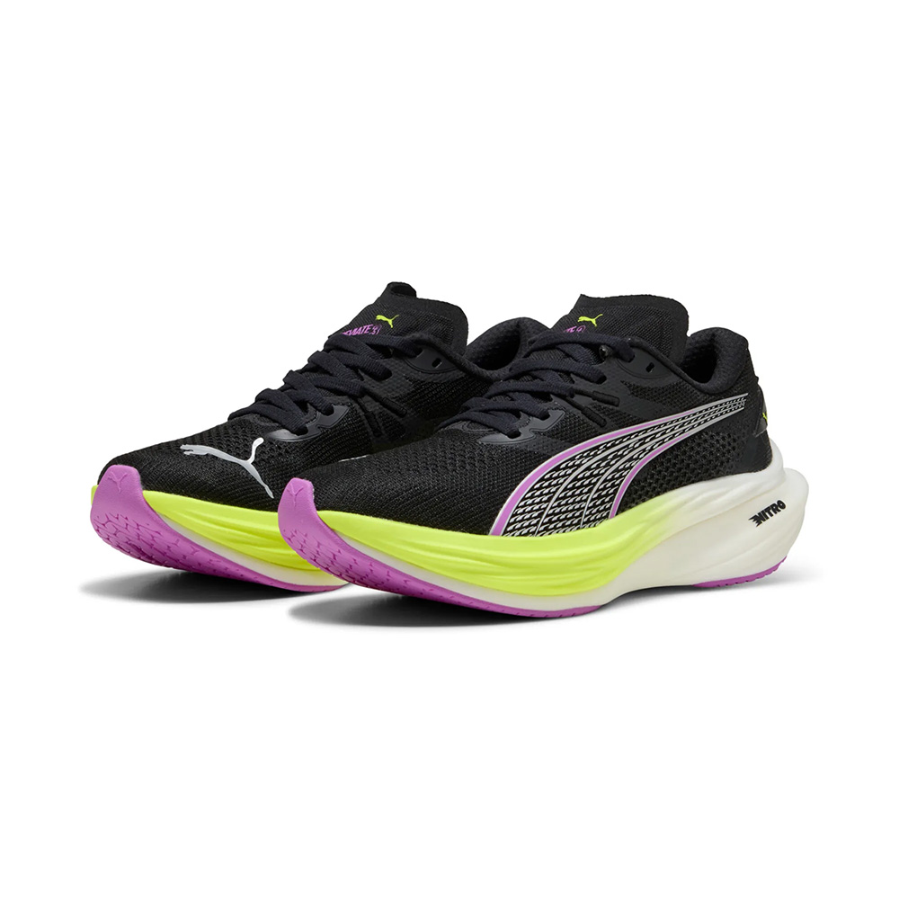Puma Deviate NITRO 3 Wns - Black-Yellow - Laufschuhe für Damen