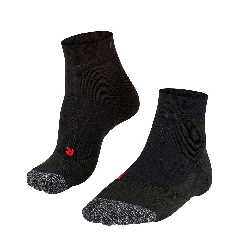 FALKE TE2 Short Herren – Tennis Kurzsocken Schwarz