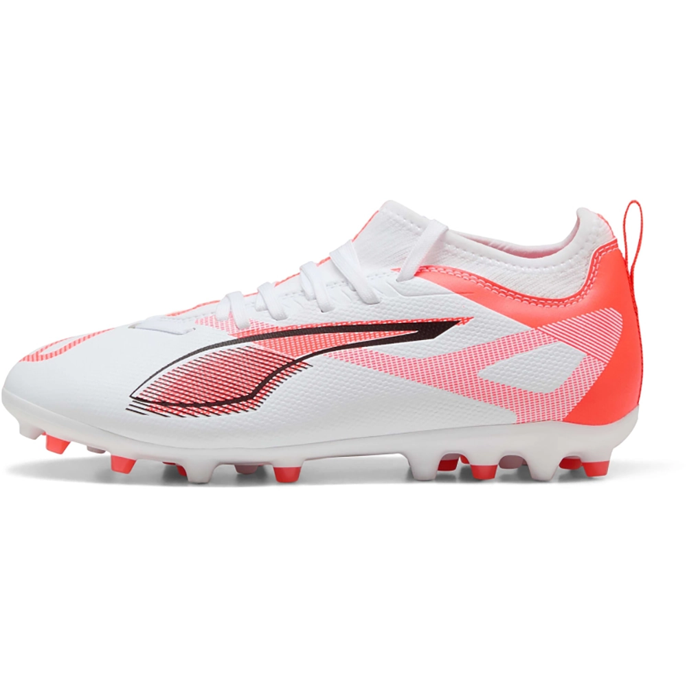Puma ULTRA 5 MATCH MG Jr Fußballschuhe Kinder – White/Black Glowing Red Puma ULTRA 5 MATCH MG Jr Fußballschuhe Kinder – White/Black Glowing Red
