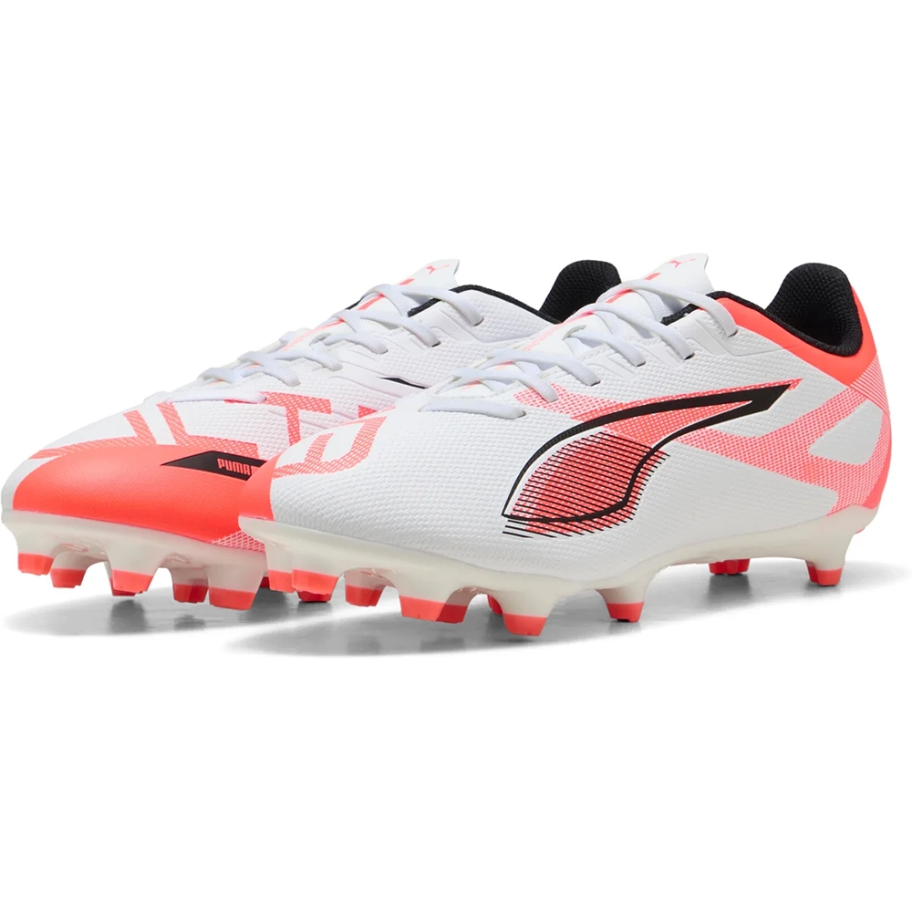 Puma ULTRA 5 PLAY FG/AG Fußballschuhe – White/Black Glowing Red Puma ULTRA 5 PLAY FG/AG Fußballschuhe – White/Black Glowing Red