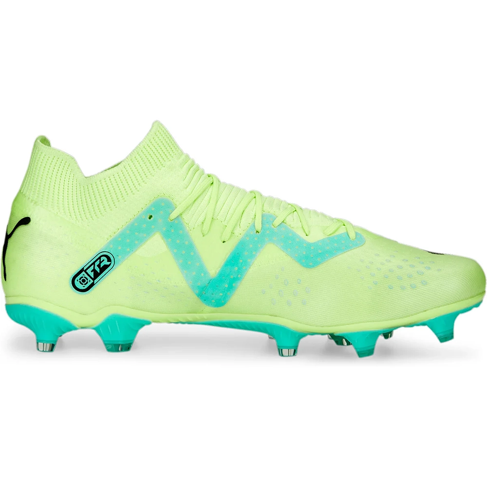 Puma FUTURE MATCH FG/AG Fussballschuh - Yellow/Black Peppermint