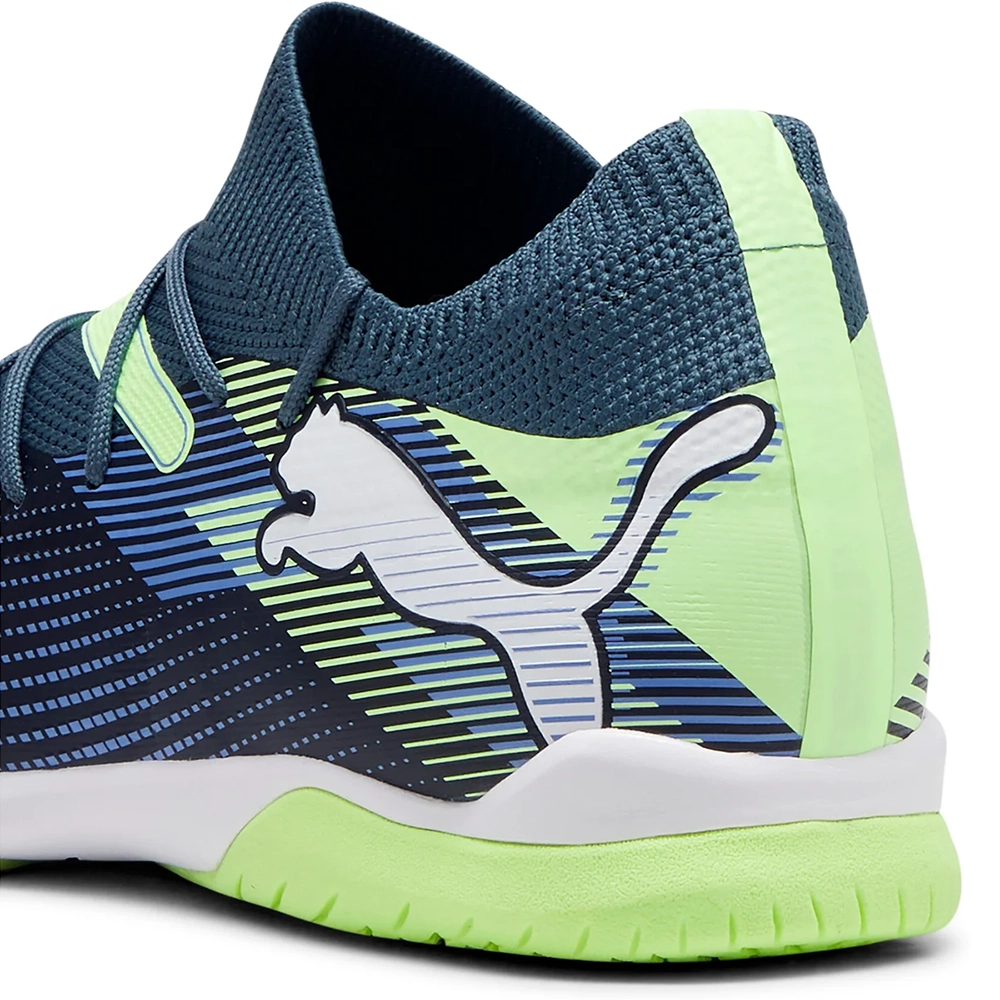 Puma FUTURE 7 MATCH IT Hallenfußballschuhe – Gray Skies/White Apple
