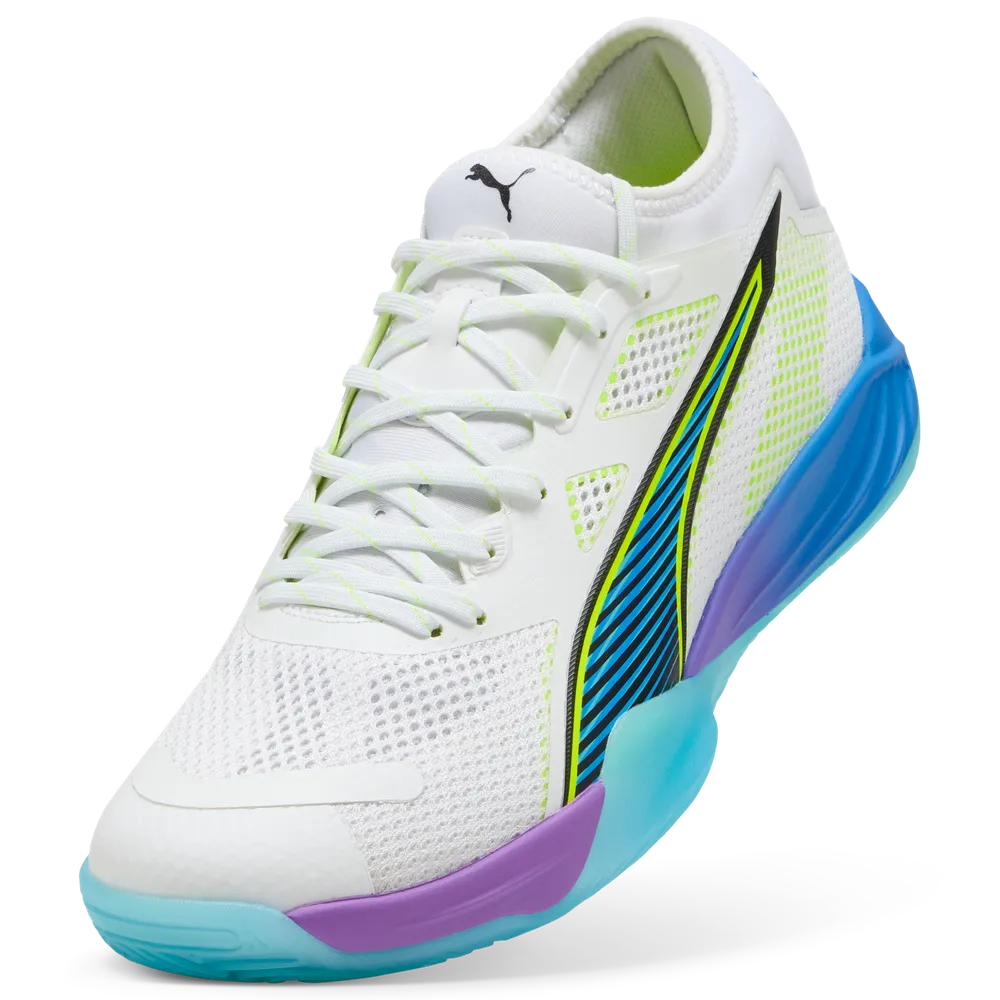 PUMA Eliminate NITRO™ SQD 4 Game On White/Red/Blue - Handballschuhe Herren