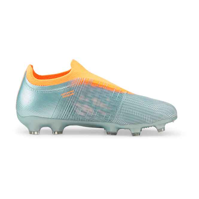 Puma ULTRA 3.4 FG/AG Jr. Fussballschuh - diamond silver neon citrus