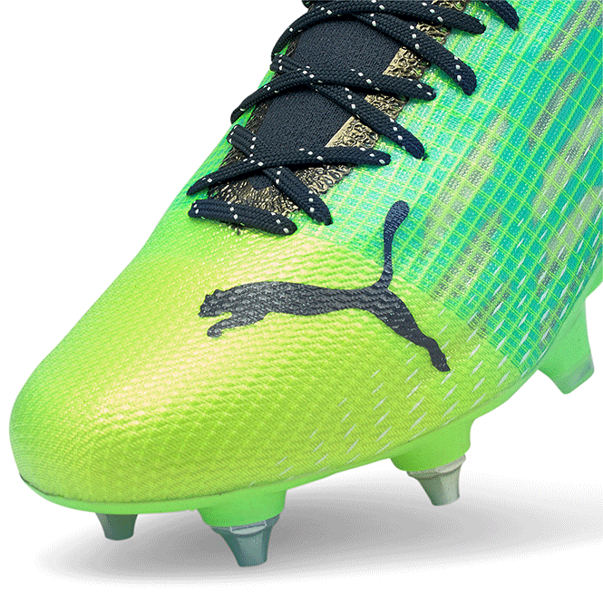 Puma ULTRA 1.3 MxSG Stollenschuh - Green Glare Elektro Aqua Spellbound