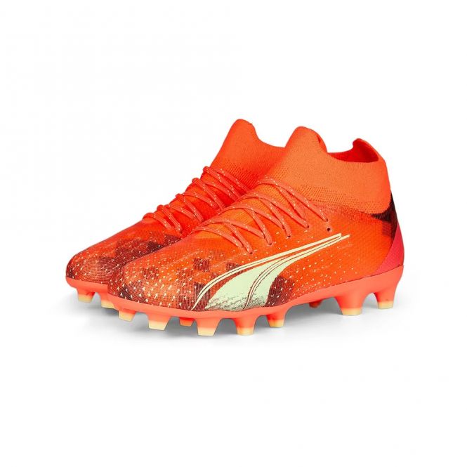 Puma ULTRA PRO FG/AG JR Fussballschuh - fiery coral fizzy light black Puma ULTRA PRO FG/AG JR Fussballschuh - fiery coral fizzy light black