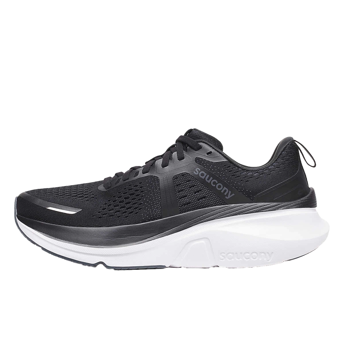saucony Guide 18 Herren Stabilität- Laufschuh - Black | White